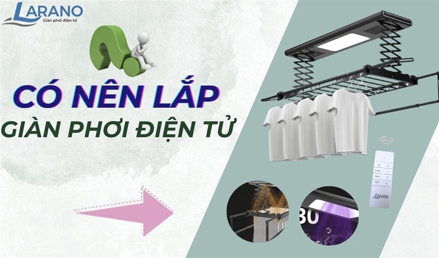 Ảnh có nên lắp giàn phơi điện tử