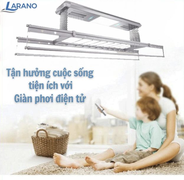 Ảnh giàn phơi điện tử cho gia đình