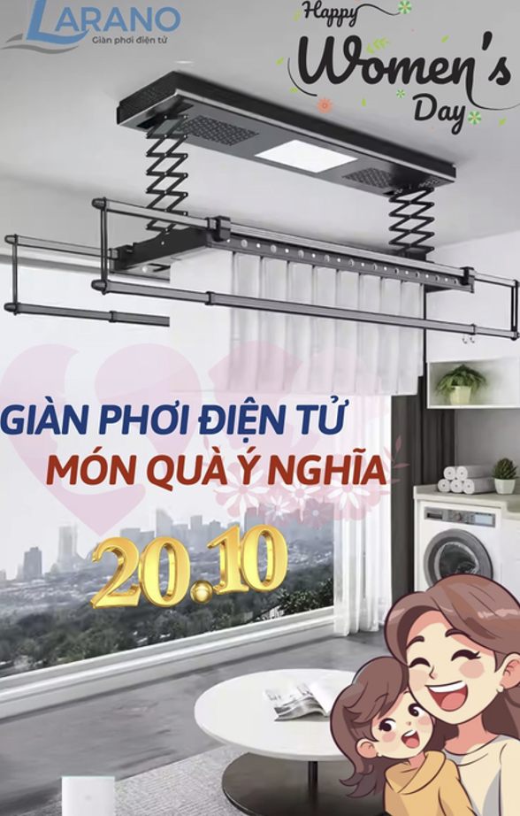 Ảnh giàn phơi quà tặng 20/10