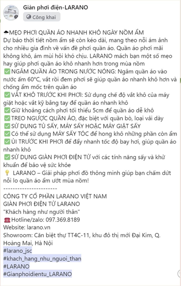 Bài mẹo phơi quần áo ngày nồm