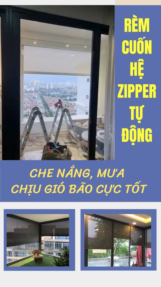 Video rèm cuốn hệ zipper